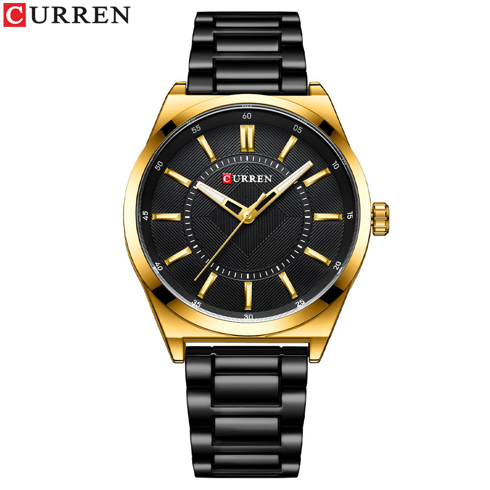 Men's Watch Quartz Watch Steel Band Watch Fashion Business Men's Watch