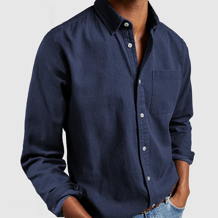 LUGANO Cotton Denim Blend Shirt