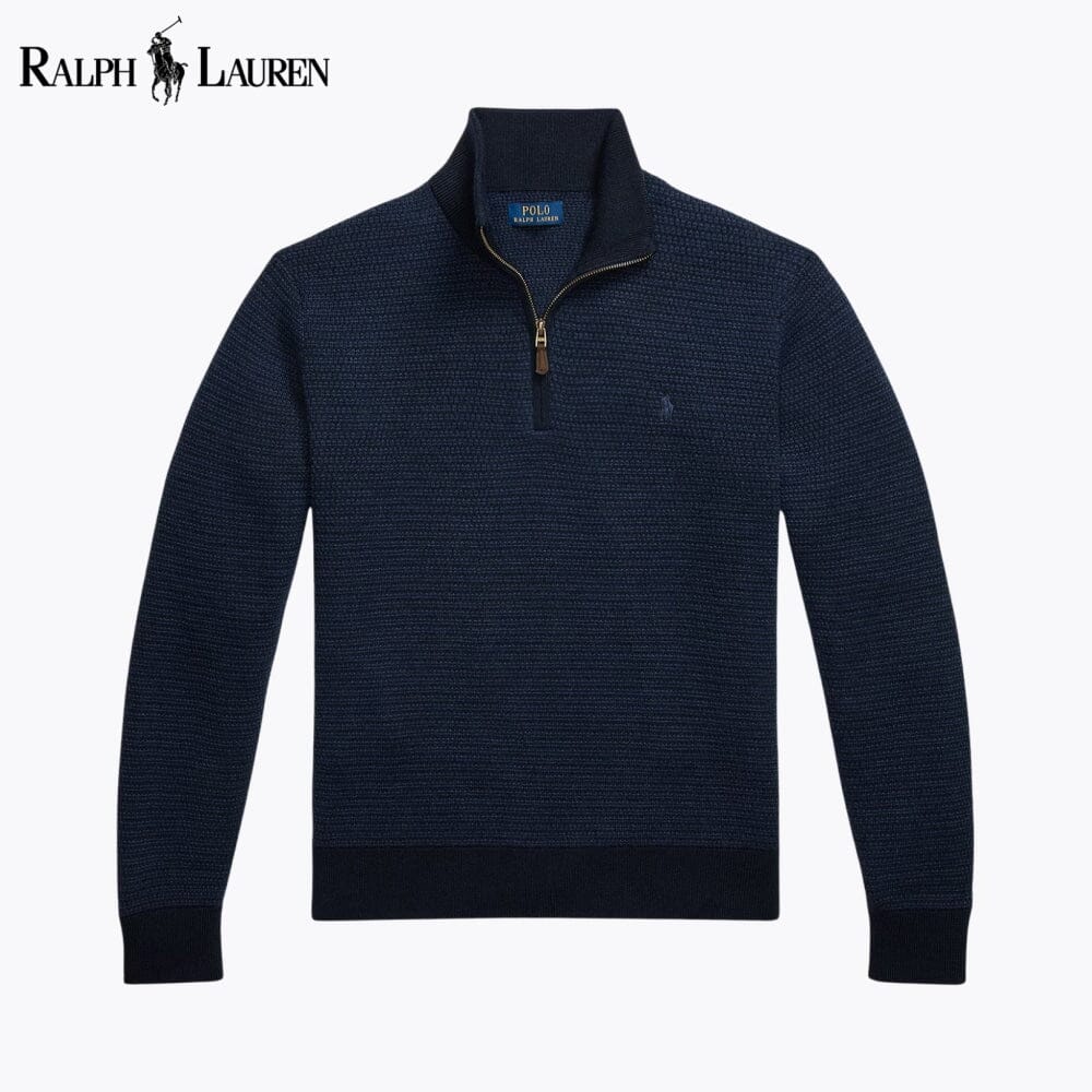 RL Washable Wool Quarter-Zip Sweater